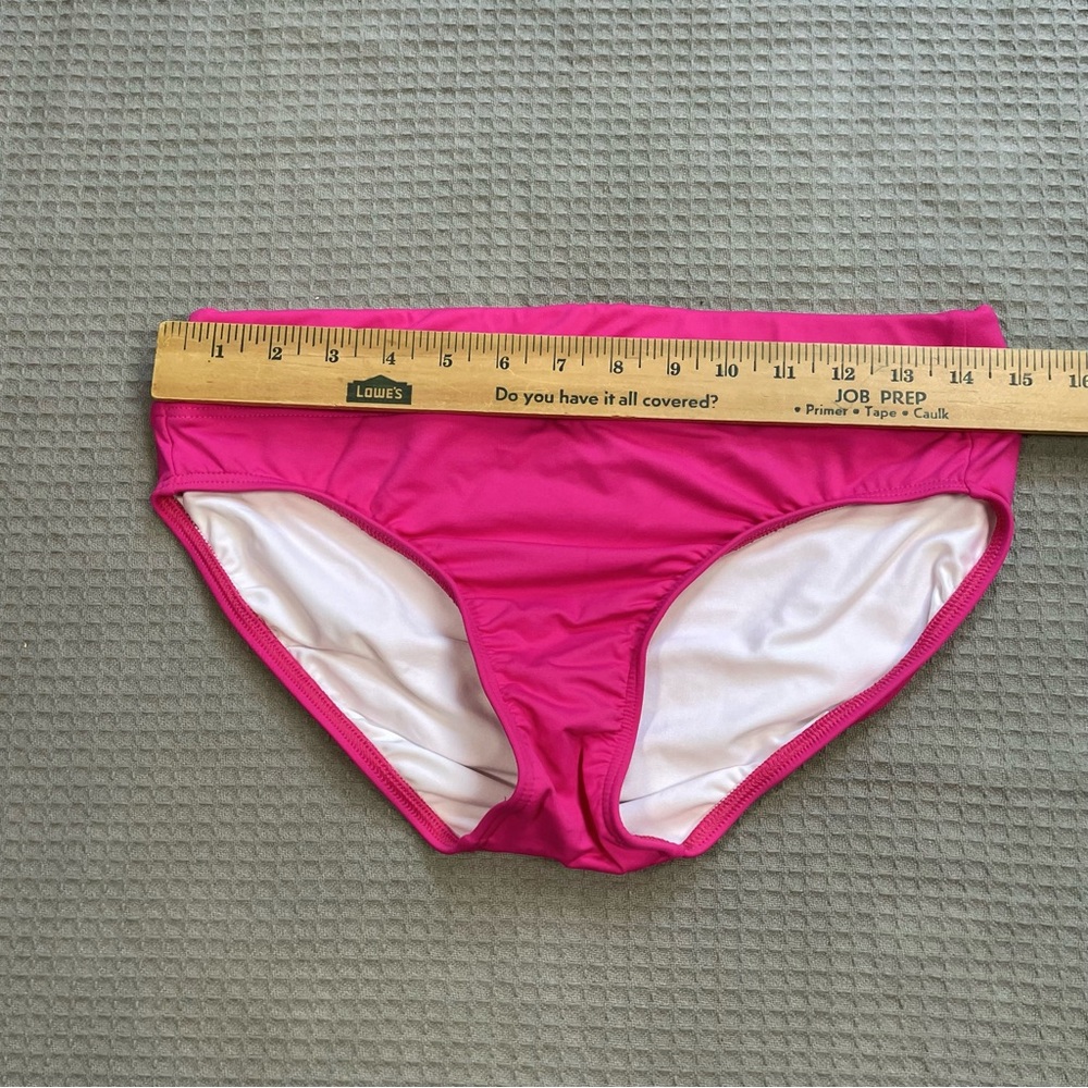 Lands End Bikini Swim Bottom 8 Womens NWOT High Waist Hot Pink - Picture 5 of 6
